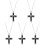 5Pcs Ashes Urn Necklace With Cross Charm Cremation Memorial 4