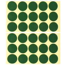 10 Sheets Green Dots Billiard Table Marker Stickers For Club Use