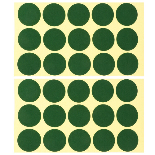10 Sheets Green Dots Billiard Table Marker Stickers For Club Use