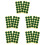 10 Sheets Green Dots Billiard Table Marker Stickers For Club Use 8