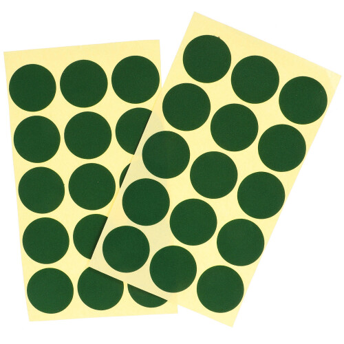 10 Sheets Green Dots Billiard Table Marker Stickers For Club Use 2
