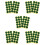 10 Sheets Green Dots Billiard Table Marker Stickers For Club Use 10