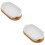 2Pcs Ceramic Baking Dish Rectangular With Wood Base 8