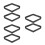6 Pcs Solid Wood Billiards Rhombus Rack For 9-Ball Pool Games 4