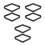 6 Pcs Solid Wood Billiards Rhombus Rack For 9-Ball Pool Games 8