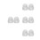8 Pcs Transparent Fruit Shaping Mold For Melon And Cucumber Growth 7
