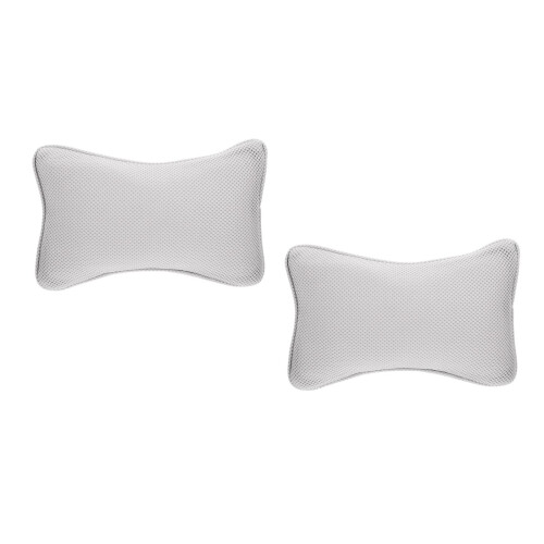 2 Pcs Non-Slip Bathtub Pillow With Suction Cups For Neck Shoulder Support 2