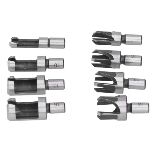 8Pcs Wood Plug Drill Bit Carbon Steel Barrel Claw Cutter 1