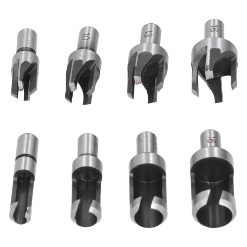 8Pcs Wood Plug Drill Bit Carbon Steel Barrel Claw Cutter 2