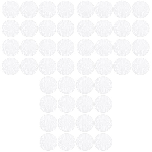 90 Pcs Diy Round Cross Stitch Plastic Grid Plate 3D Embroidery Sheet 2