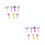 14Paires Boucles D'oreilles Clip Métal Pour Coloré 4