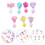 14Paires Boucles D'oreilles Clip Métal Pour Coloré 11