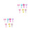 14Paires Boucles D'oreilles Clip Métal Pour Coloré 9