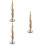 3Pcs Copper Mini Saxophone Model Musical Instrument Decoration 9