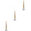 3Pcs Copper Mini Saxophone Model Musical Instrument Decoration 7
