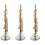 3Pcs Copper Mini Saxophone Model Musical Instrument Decoration 6