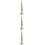 3Pcs Copper Mini Saxophone Model Musical Instrument Decoration 10