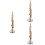 3Pcs Copper Mini Saxophone Model Musical Instrument Decoration 8