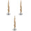 3Pcs Copper Mini Saxophone Model Musical Instrument Decoration 5