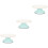 3Pcs Manual Cake Turntable Smooth Rotating Revolving Platform 5