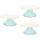 3Pcs Manual Cake Turntable Smooth Rotating Revolving Platform 6
