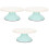 3Pcs Manual Cake Turntable Smooth Rotating Revolving Platform 3