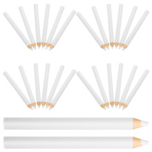 120Pcs Reusable White Wood Nail Art Pick Up Pen for DIY Manicure