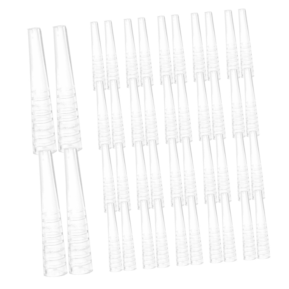 50Pcs Transparent Tweezers Covers Caps For Eyelash Extension Lightweight Sleeves Salon And Personal Use Makeup Artists