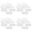 200 Pcs Self Adhesive Wall Ceiling Hooks Small Disc Sticker Hanger 7