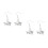 2 Pairs Graduation Ear Drops Earrings Pendants Gift 7