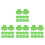 160 Pcs Paper Shamrock Cutouts For St Patrick's Day Decorations 6