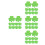 160 Pcs Paper Shamrock Cutouts For St Patrick's Day Decorations 10