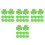 160 Pcs Paper Shamrock Cutouts For St Patrick's Day Decorations 7