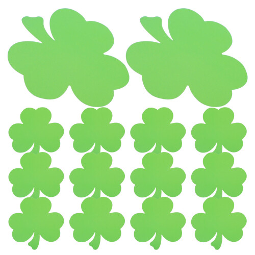 160 Pcs Paper Shamrock Cutouts For St Patrick's Day Decorations 2