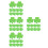 160 Pcs Paper Shamrock Cutouts For St Patrick's Day Decorations 9