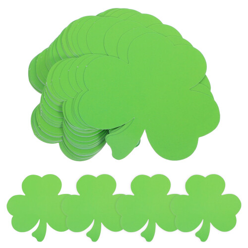 160 Pcs Paper Shamrock Cutouts For St Patrick's Day Decorations 1