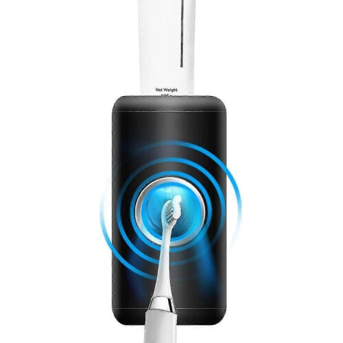Toothpaste Dispenser, Buildec Automatic Electric Toothpaste Squeezer with Sensor Wall-mounted for Washroom Bathroom (black)