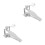 2Pcs Single Kick Drum Pedal Silver Drum Set Replacement Accessory 11