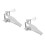 2Pcs Single Kick Drum Pedal Silver Drum Set Replacement Accessory 9