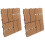 2Pcs Interlocking Deck Tile For Outdoor Patio Flooring Replacement 4