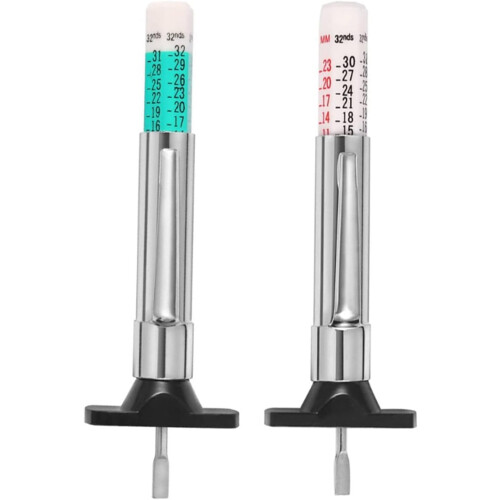 Tire Depth Gauge Upgraded Color Coded Monochrome Display Accurate Measurement Tool 2