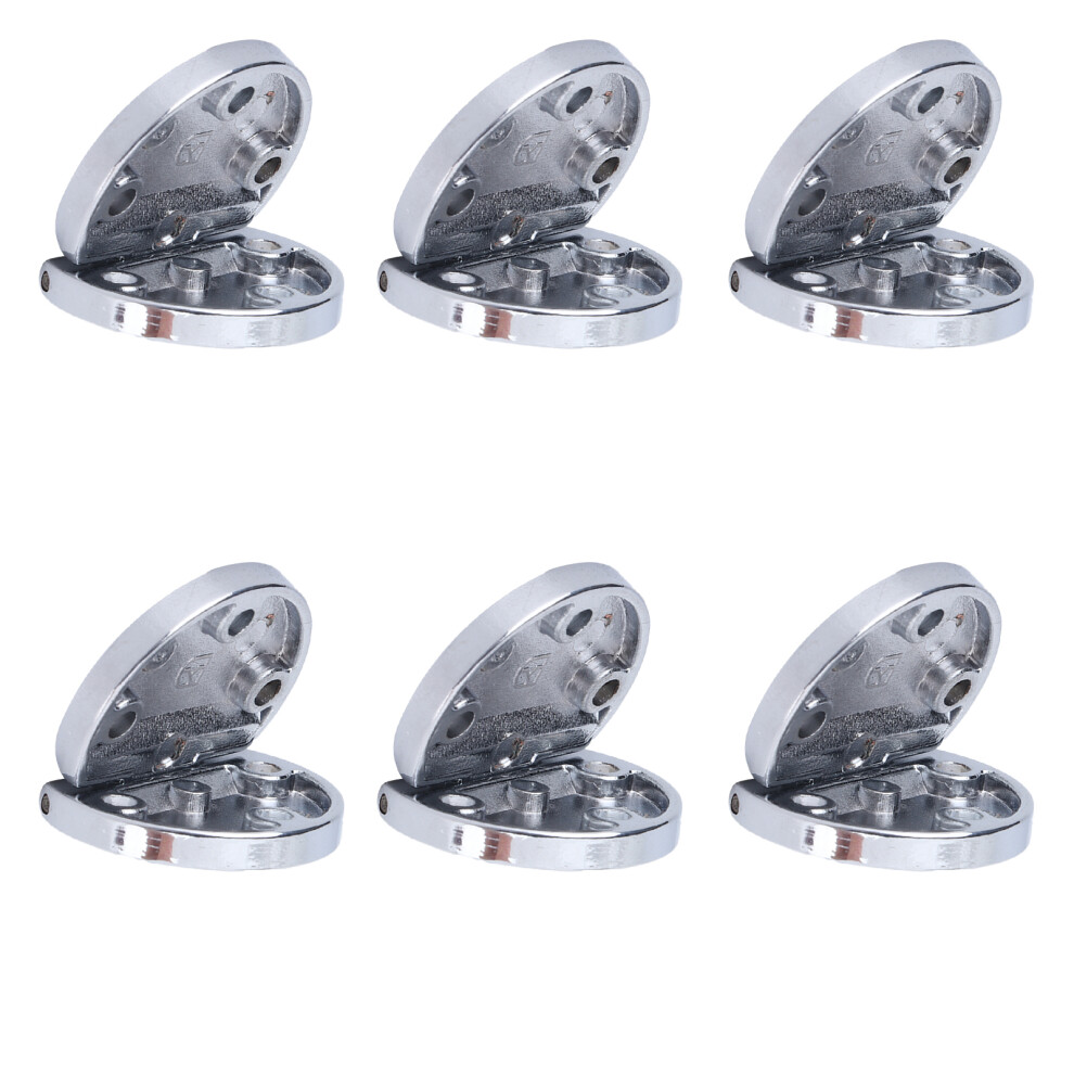 6Pcs Flip Hinge Zinc Alloy Butt Hinges For Wardrobe Drawer 685922904362