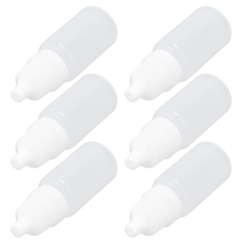50Pcs 10ml Empty Eyedrop Bottles Squeezable with Plugs 2