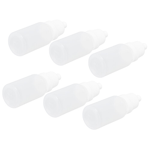 50Pcs 10ml Empty Eyedrop Bottles Squeezable with Plugs 1