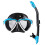 Anti-fog Snorkeling Diving Goggles with Camera Mount, Adjustable Fit 3