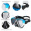 Anti-fog Snorkeling Diving Goggles with Camera Mount, Adjustable Fit 8