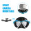 Anti-fog Snorkeling Diving Goggles with Camera Mount, Adjustable Fit 9