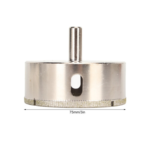 75mm Diamond Coating Hole Saw Bit for Ceramic Tile Marble Glass Drilling 1