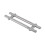 Push Pull Door Handle 304 Stainless Steel Glass Door Adjustable 5