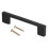 (96mm) Black Door Handle Zinc Alloy Cabinet Pull 126mm 1